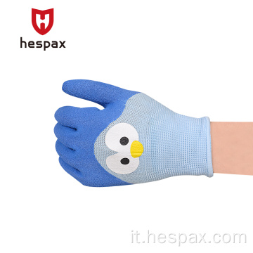 Hespax Wholesale Kids Anti-slip Latex Glass Gloves
